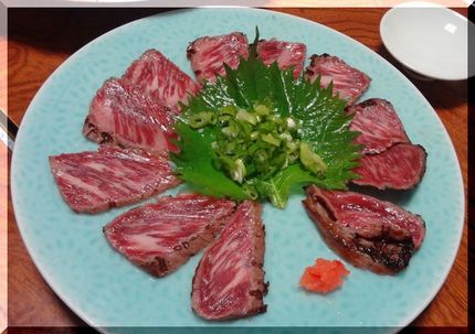 *讃岐牛のたたき 息子とmy ...