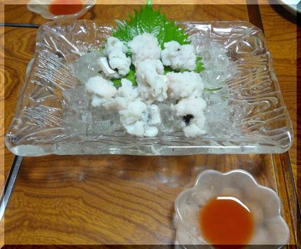 *鱧の湯引き my daugh...