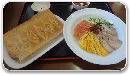 *冷麺と餃子のセット(1000...