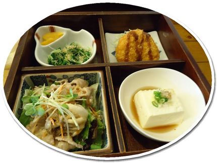 *青菜のお浸し *エビカツ...