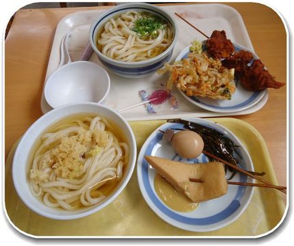 ひやかけ小、中、かき揚げ、鶏か...