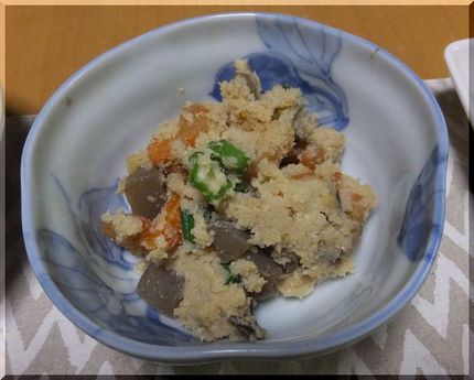 *おからのたいたん 煮汁を残し...