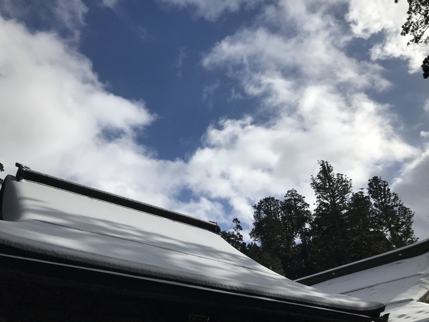 お参りが済んだらピーカン(笑)...