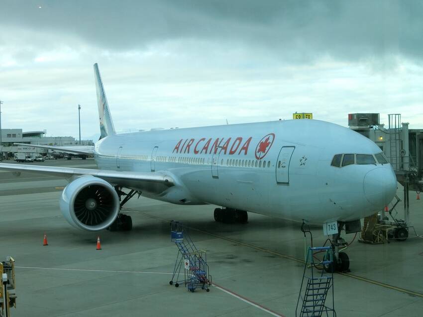 初めて乗ったAIR Canad...