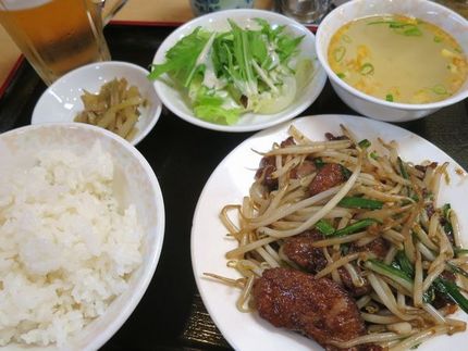 ニラレバセット（５）＠中国料理...