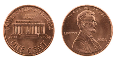 1セント硬貨製造中止@米造幣局...