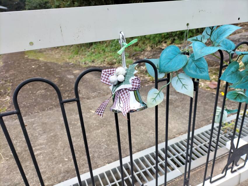 「銀色の鐘」をちょこっと付けた...