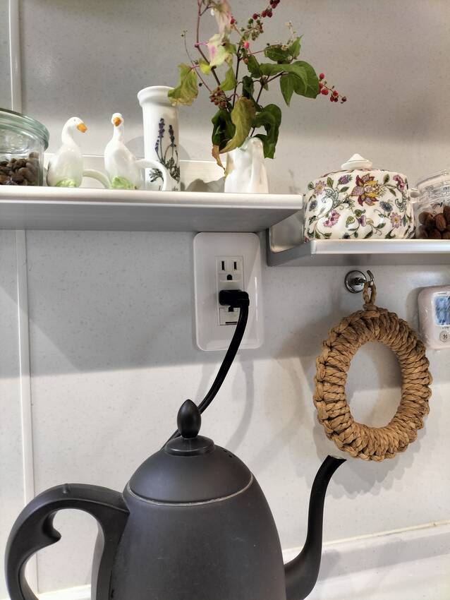 季節の花を飾っているようです。...