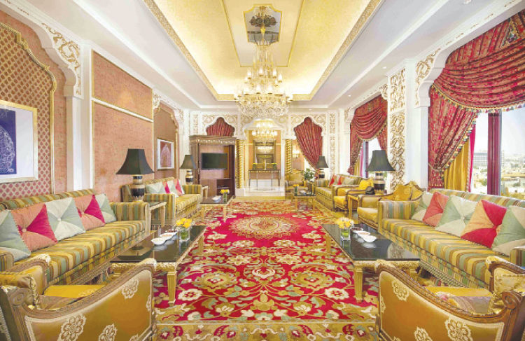 中東の王族の貴賓室。...