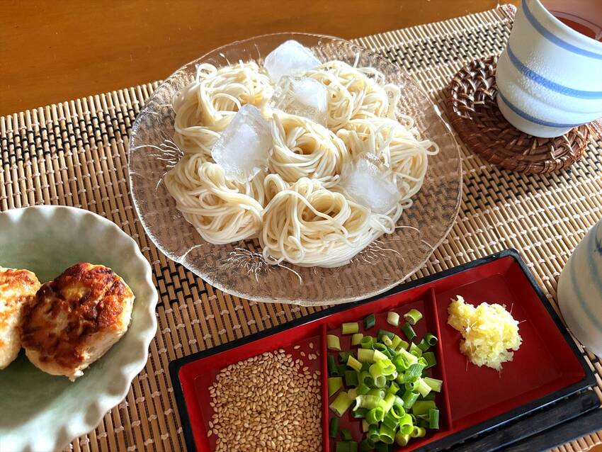 朝は素麺