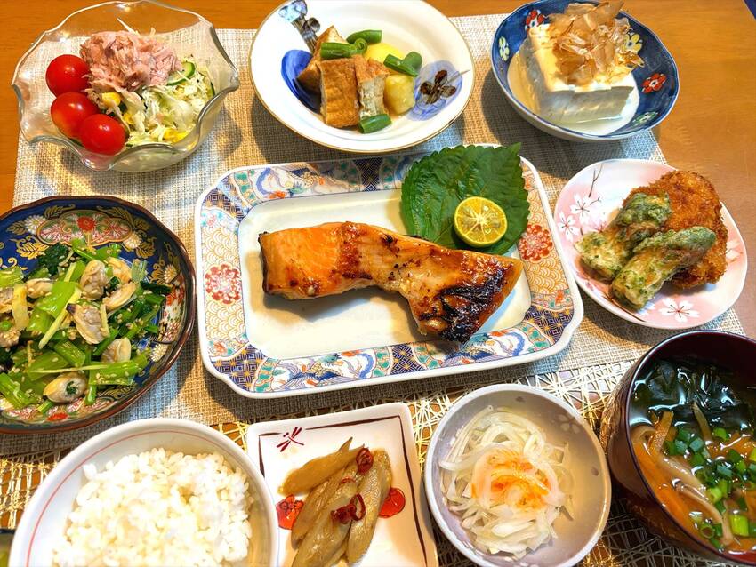 鮭の味噌漬け焼き。.。:+* ゚ ゜゚ +:。.。:+ ゚ ...