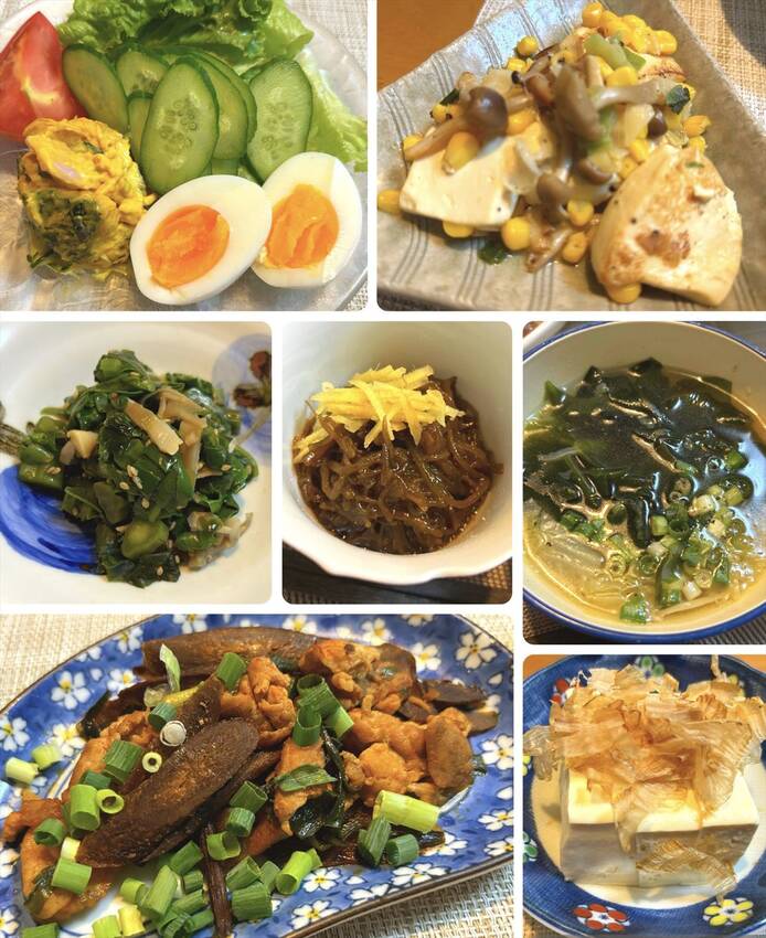 南瓜サラダ豆腐バター焼きつるむ...