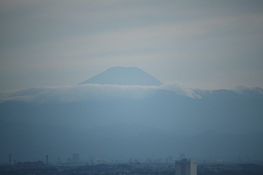 夕方なのに富士山がキレイにみえ...