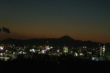 日没と富士山