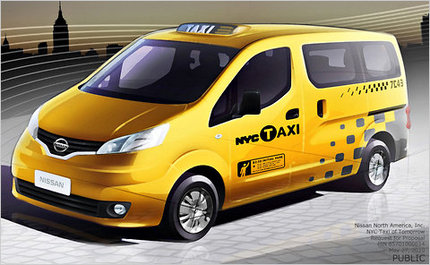 New York のタクシーが...