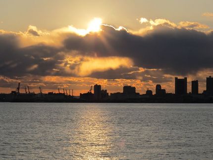 素晴らしい夕日