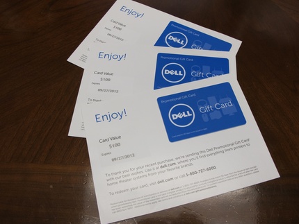 DELL からギフトカード