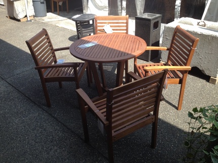 バルコニーの家具