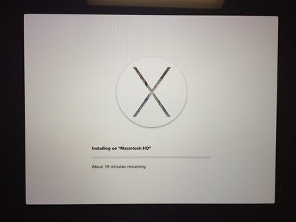 Yosemite インストール...