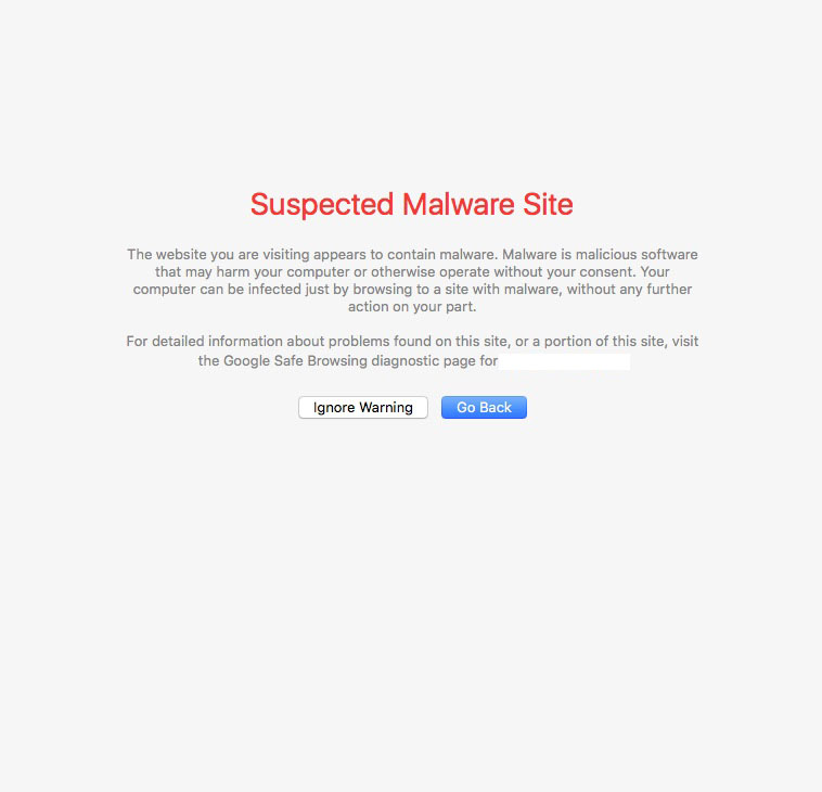 マルウェアに侵されたサイト