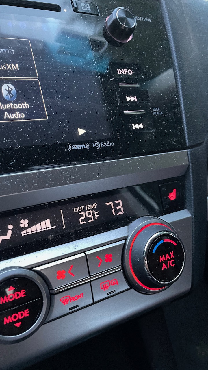 OUT TEMP 外気温 29...