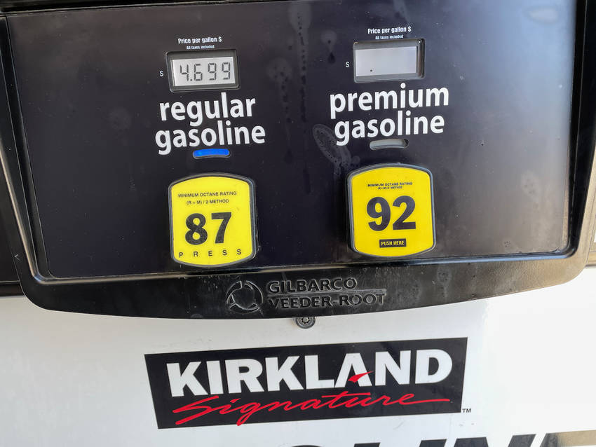 米国ワシントン州のガソリン価格