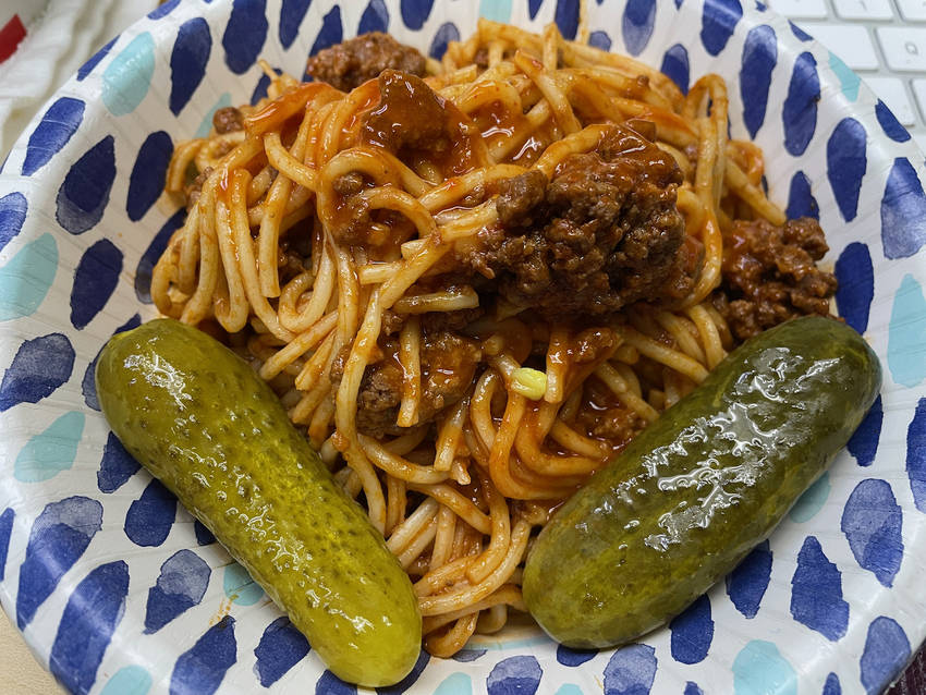 今日のランチはナポリタン？？？