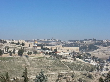 エルサレム市内を見晴らして