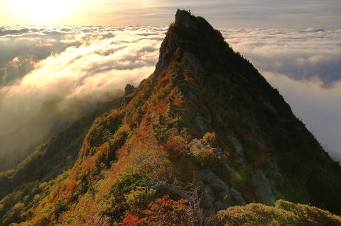 友、石鎚山天狗岳登頂！