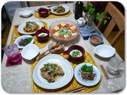 「鶏手羽のポン酢しょうゆ煮」−...