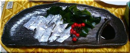 またまた「太刀魚のお造り」　　...