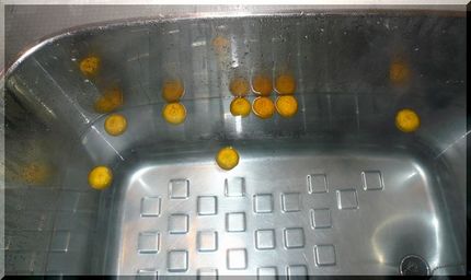 朝から柚子湯