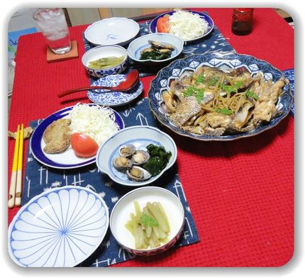 道の駅で買ったもので晩御飯−2...