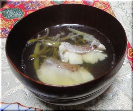 「ジュンサイのお吸い物」−20...