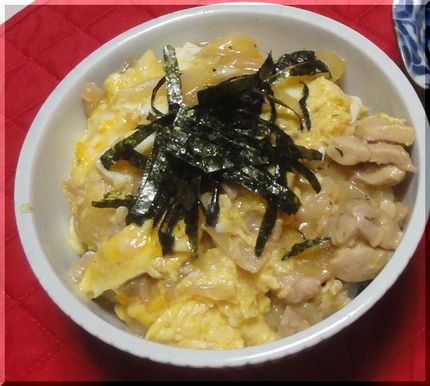 やっぱり下手！親子丼　(；一_...