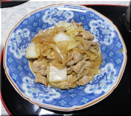 豚肉と白菜のピリ辛味噌炒め−2...