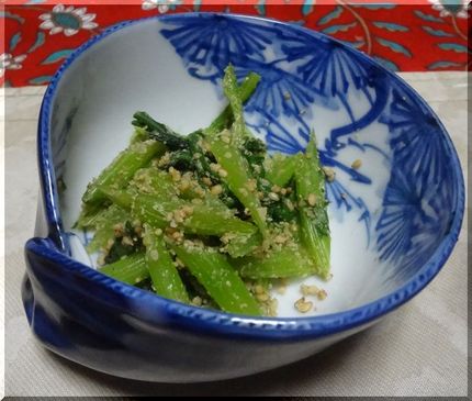 菊菜の軸で胡麻和え－2012/...