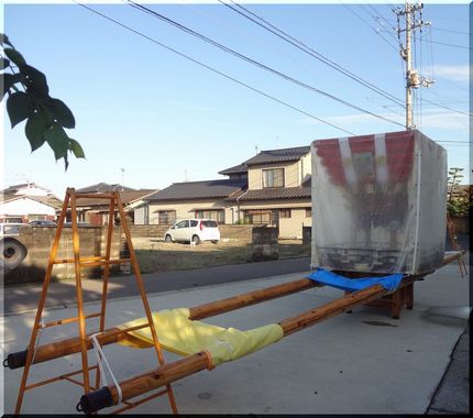秋祭りの準備がはじまりました　...