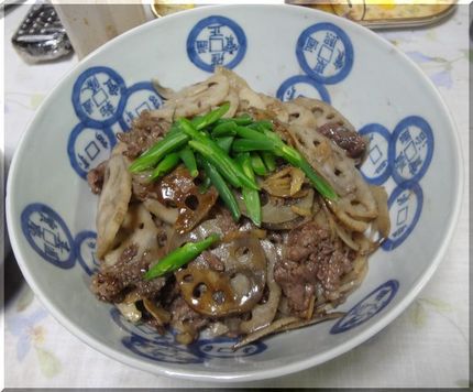 牛肉とレンコンのキンピラ―20...