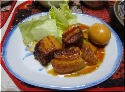 ＊豚バラの角煮 にぬき、半分に...