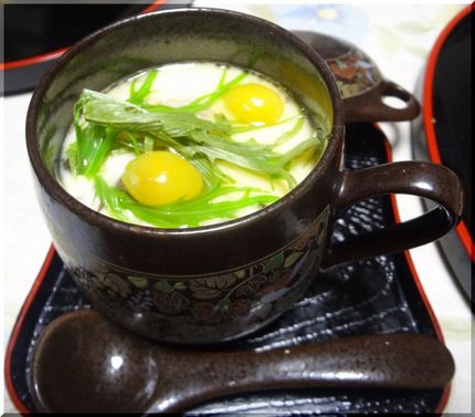＊銀杏の茶碗蒸し 鶏もも肉、蒲...