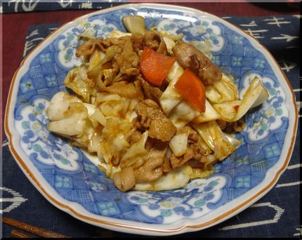 ＊ホイコーロー風 豚肉、キャベ...