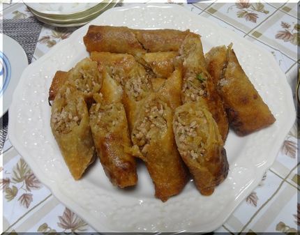 ＊変わり春巻き（お大根の皮とお...