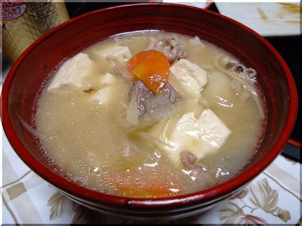 ＊豚汁 豚肉、牛蒡、お蒟蒻、大...