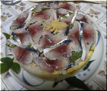 3合の寿司飯が、このケーキ型に...