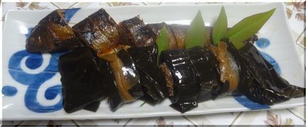 ＊鮎紅梅煮とあゆ昆布巻き
