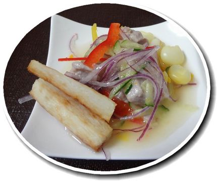 魚のレモンマリネ ペルーは鰹が...