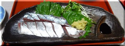 ＊鯖のお造り 小ぶりなので、一...