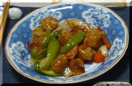 ＊酢豚風 筍も蓮根もなく…ただ...
