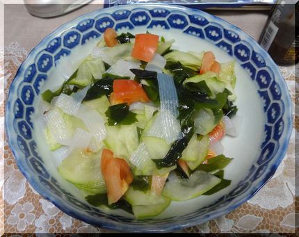 ＊和風サラダ 市販のお蒟蒻のは...